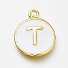 Brass Enamel Pendants KK-H103-01T-G-1