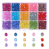 450Pcs 15 Colors Transparent Acrylic Beads TACR-CJ0001-31-1