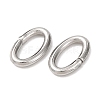 Tarnish Resistant 304 Stainless Steel Open Jump Rings X-STAS-Q186-03-8x5mm-2