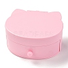 Cat Shaped Plastic Jewelry Boxes OBOX-F006-10C-1