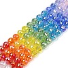 Electroplate Glass Beads Strands X-EGLA-D300-06-8mm-1