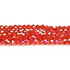 Transparent Electroplate Glass Beads Strands EGLA-A039-T2mm-B14-1