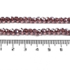 Electroplate Transparent Glass Beads Strands EGLA-A035-T4mm-A13-4
