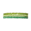 3Pcs 3 Colors Glass Seed Beaded Stretch Bracelet Sets BJEW-JB10529-01-2