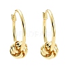 Brass Knot Hoop Earrings for Women X-EJEW-A072-19LG-2