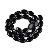 Natural Black Stone Beads Strands G-M206-47-2
