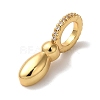 Brass Micro Pave Cubic Zirconia Pendants KK-K345-13I-G-2