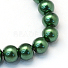 Baking Paint Glass Pearl Round Bead Strands HY-Q003-10mm-75-2