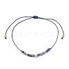 Natural Round Sodalite Beads Braided Bead Bracelets for Women BJEW-JB11655-12-2