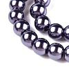 Baking Paint Pearlized Glass Pearl Round Bead Strands X-HY-Q330-8mm-73-3