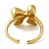 Initials Brass Open Cuff Ring for Women RJEW-N046-02K-G-3