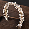 Pearl Crystal Soft Chain Hairband - Bridal Wedding Hair Accessories. ST7944586-1