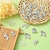 25Pcs 5 Style Tibetan Style Puppy Pendants TIBEP-YW0001-54-5