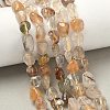Natural Rutilated Quartz Beads Strands G-Z126-A02-1