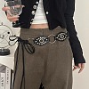 Alloy with Imitation Leather Eye Link Knot Tie Chain Belts for Women FS-WG2C858-01-2