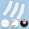 BENECREAT 50Pcs Plastic Tab Collar for Clergy Shirt AJEW-BC0003-64B-4