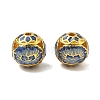 Alloy Enamel Beads ENAM-B037-06G-01-1