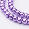 Glass Pearl Beads Strands HY-6D-B15-2