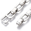 Unisex Alloy Cable Chain Bracelets BJEW-T014-02P-5