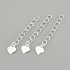 925 Sterling Silver Twisted Extender Chains STER-S002-32-1