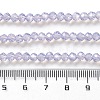 Baking Paint Transparent Glass Beads Strands DGLA-A034-J4MM-D03-4