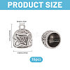 16Pcs Tibetan Style Alloy Cord Ends TIBEP-CA0010-24TAS-2