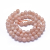 Natural Orange Sunstone Beads Strands G-D0013-76A-2
