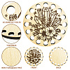 16-Position Wood Embroidery Thread Storage Trays TOOL-WH0056-033-3