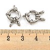 Non-Tarnish 304 Stainless Steel Spring Ring Clasps STAS-G190-17P-C-3