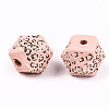 Painted Natural Wood Beads WOOD-T021-51A-11-2