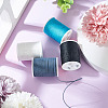 4 Rolls 4 Colors Round Waxed Polyester Cord YC-TA0001-21D-7