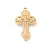 201 Stainless Steel Laser Cut Connector Charms STAS-R132-13G-1
