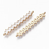 Brass Micro Pave Cubic Zirconia Links Connectors KK-S359-075A-RS-2