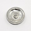 Platinum Plated Zinc Alloy Enamel Buttons SNAP-G001-12A-FF-2