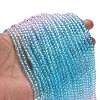 Transparent Painted Glass Beads Strands DGLA-A034-T3mm-A22-2