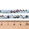 Electroplate Glass Beads Strands EGLA-A034-J6mm-F04-4