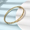 304 Stainless Steel Rhinestone Hinged Bangles for Women BJEW-B168-03A-G-3