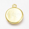 Brass Enamel Pendants KK-H103-01Y-G-2