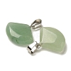 Natural Green Aventurine Pendants G-Z067-05P-06-3