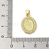 Rack Plating Brass Micro Pave Cubic Zirconia Pendants KK-C052-27G-3