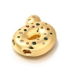 Brass Cubic Zirconia Pendants KK-M295-13G-Q-2