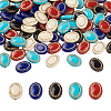 BEADTHOVEN 100Pcs 5 Colors Plating Retro Acrylic Beads PACR-BT0001-01-23