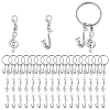 48Pcs 3 Style Alloy Pendant Decoration & Keychain HJEW-CA00047-1
