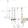 2 T Bar Acrylic Jewelry Display Rack PW-WG21989-01-1