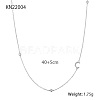 925 Silver Initial Letter Pendant Necklace EU2123-4-1