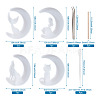 DIY Silicone Moon Molds Kits DIY-TA0008-30-7