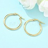 Ion Plating(IP) 304 Stainless Steel Hoop Earrings X-EJEW-N0016-11G-C-1