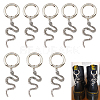 Tibetan Style Alloy Snake Pendants HJEW-AB00225-1