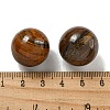 Natural Tiger Iron Round Ball Figurines Statues for Home Office Desktop Decoration G-P532-02A-26-3