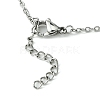 Tarnish Resistant 304 Stainless Steel Macrame Pouch Braided Gemstone Holder NJEW-JN04468-04-5